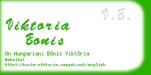 viktoria bonis business card
